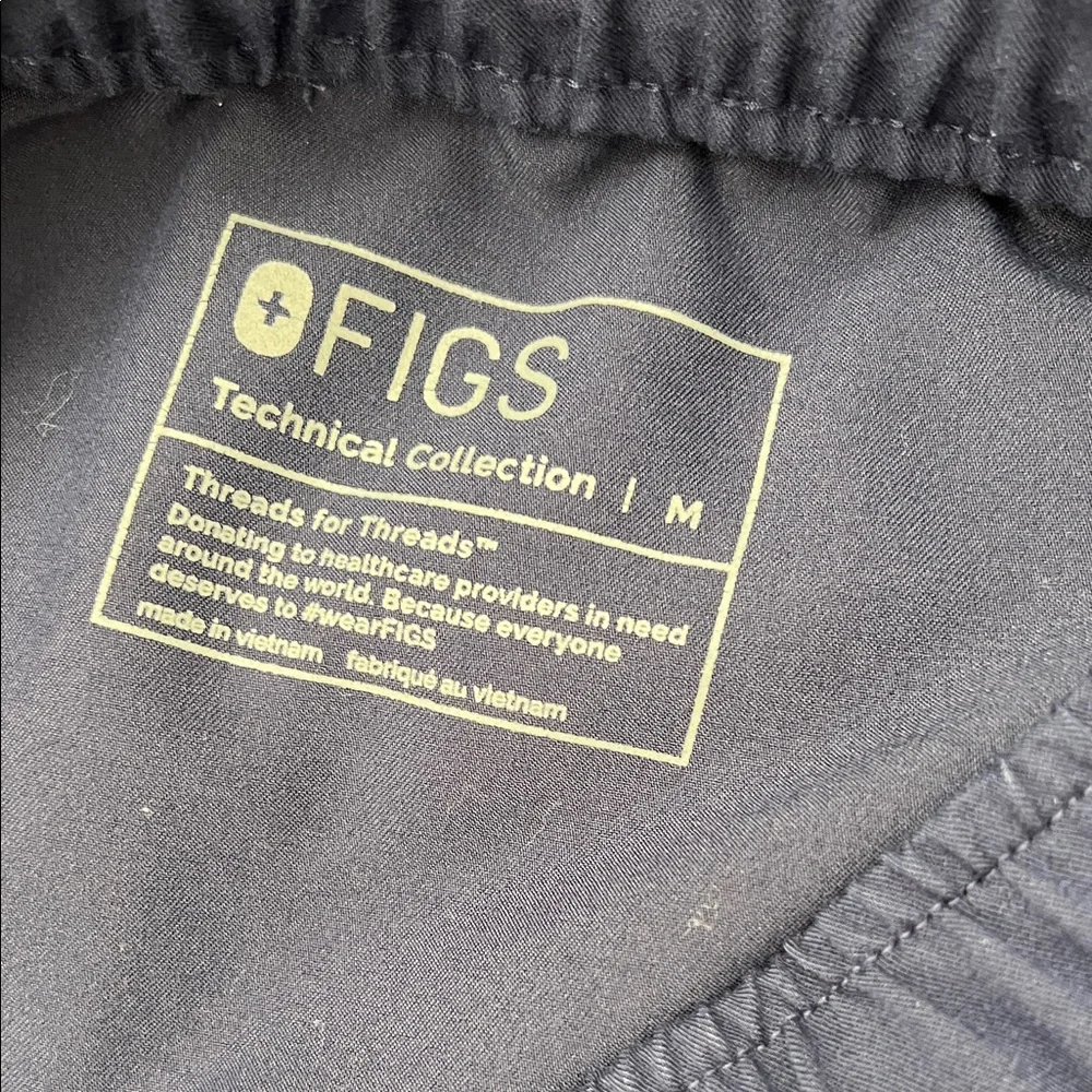 Figs Men's Deep Blue Joggers with White Drawstring